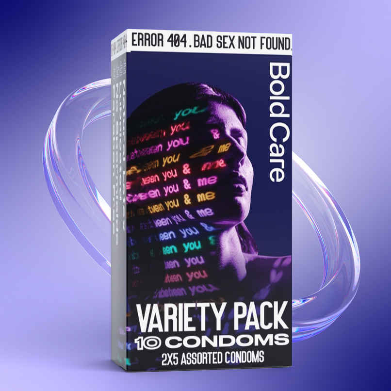 Bold Care 404 Variety Pack Condoms | Ultra Thin, Multi-Textured, Nano Thin | Chocolate & Strawberry
