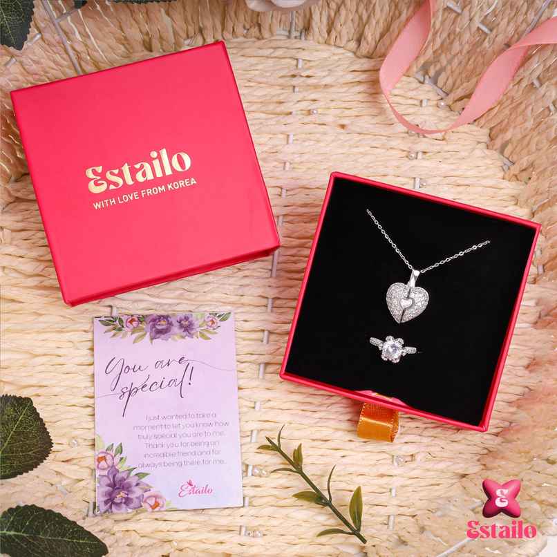 Estailo Fashion Forever & Torn Silver Combo Gift Hamper | Women's Day