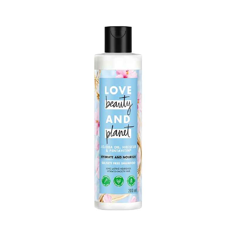 Love Beauty & Planet Jojoba Oil | Hibiscus & Pentavitin Hydrate & Nourish Shampoo