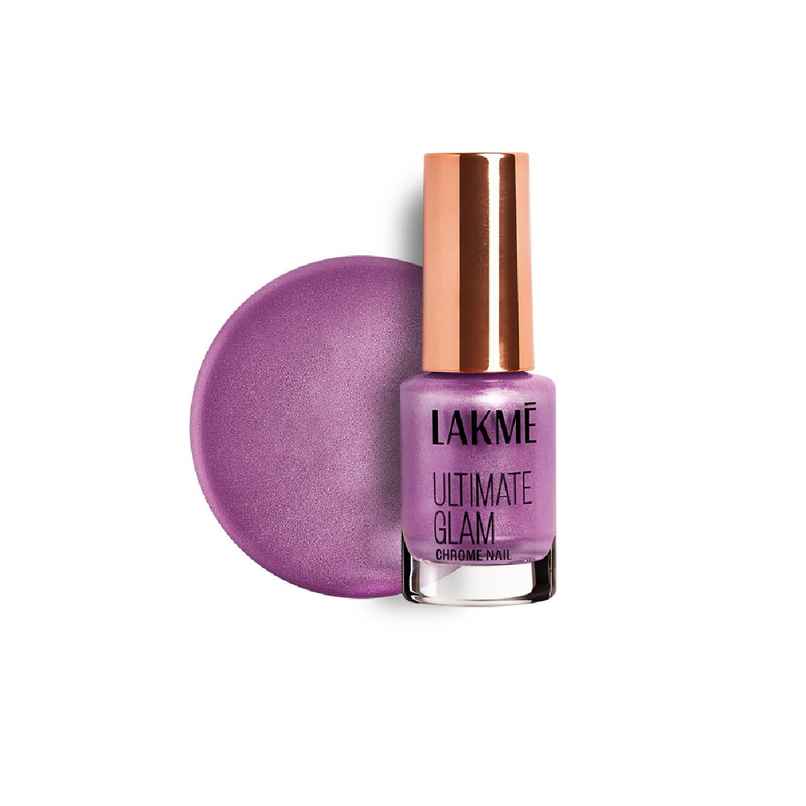 Lakme Ultimate Glam Chrome Nail Paint | Metallic Finish, Quick Dry Formula | Fuschia Lakme Ultimate Glam Chrome Nail Paint | Metallic Finish, Quick Dry Formula | Fuschia