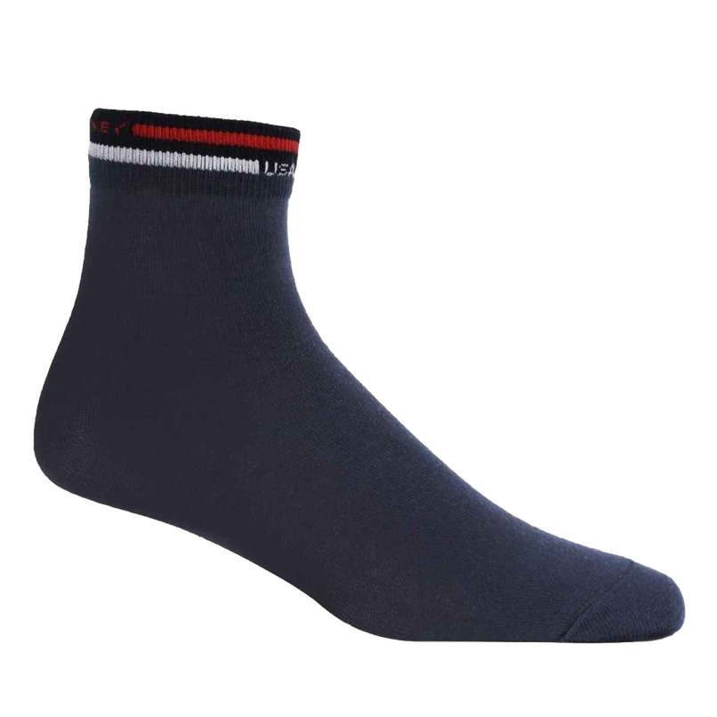 Jockey Men's Solid Cotton, Elastane, and Nylon Ankle Socks | Navy - Free Size