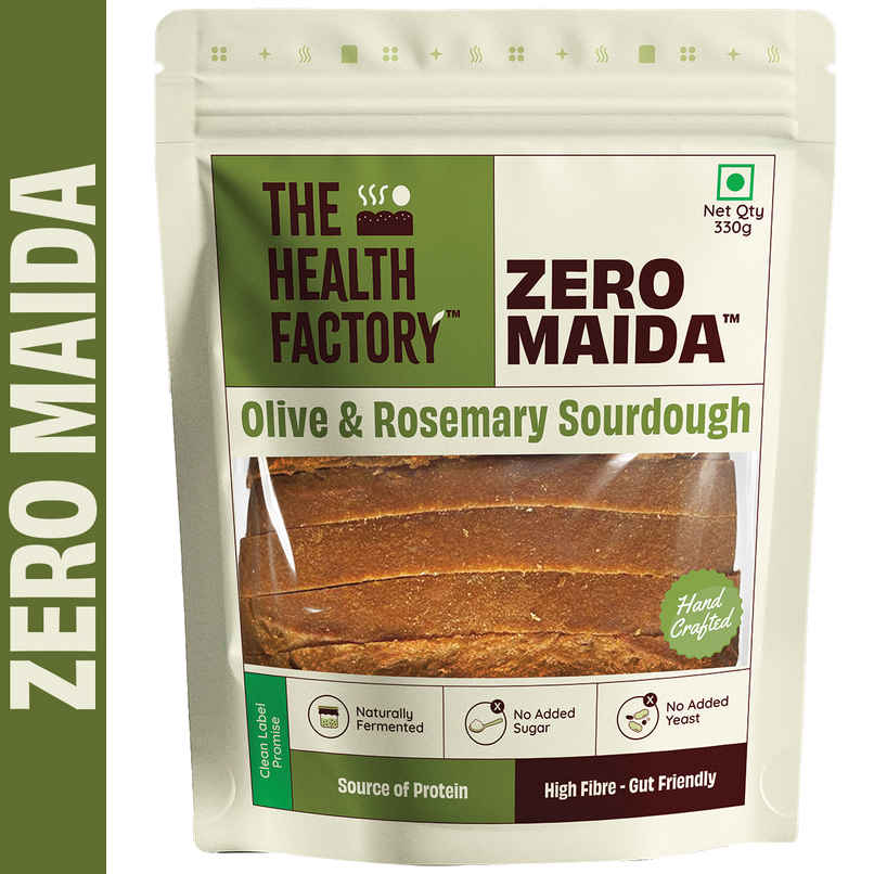 The Health Factory Zero Maida Olive & Rosemary Sourdough | Clean Label