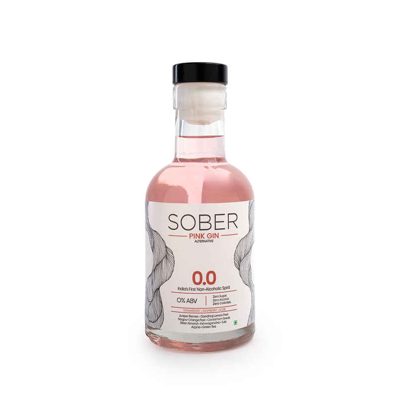 Sober Non-Alchoholic Pink Gin