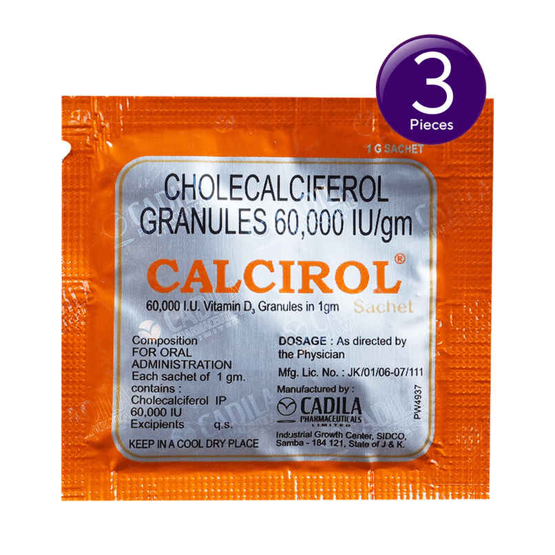 Calcirol 60,000 IU Granules Combo Calcirol 60,000 IU Granules Combo