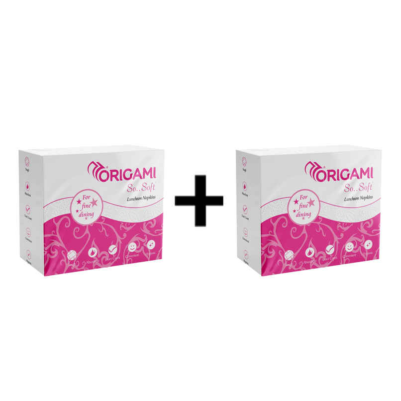 Origami Luncheon Tissue Paper Napkins - 32 X 32 cm - 50 Serviettes 50 pc X 2 Combo Origami Luncheon Tissue Paper Napkins - 32 X 32 cm - 50 Serviettes 50 pc X 2 Combo
