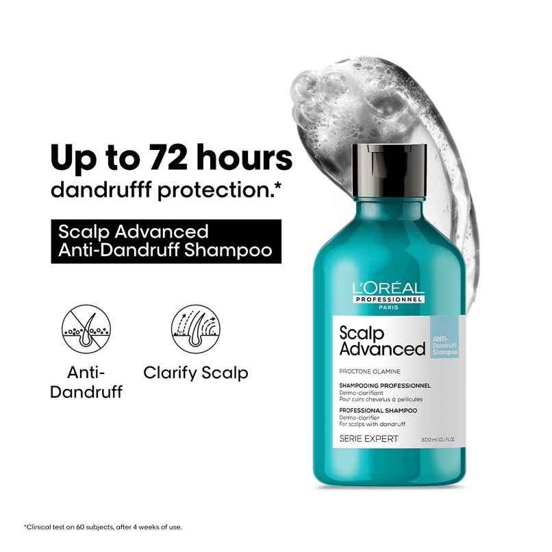 L'Oreal Professionnel Scalp Advanced Anti-Dandruff Dermo-Clarifier Shampoo Removes Dandruff L'Oreal Professionnel Scalp Advanced Anti-Dandruff Dermo-Clarifier Shampoo Removes Dandruff