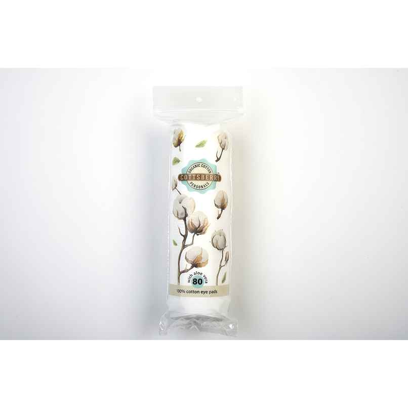 Cottsberry Organic Cotton Round Eye Pads with Aloevera