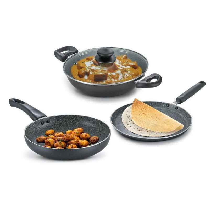 Prestige Omega Deluxe Granite BYK Cookware set (Alumunium) Prestige Omega Deluxe Granite BYK Cookware set (Alumunium)