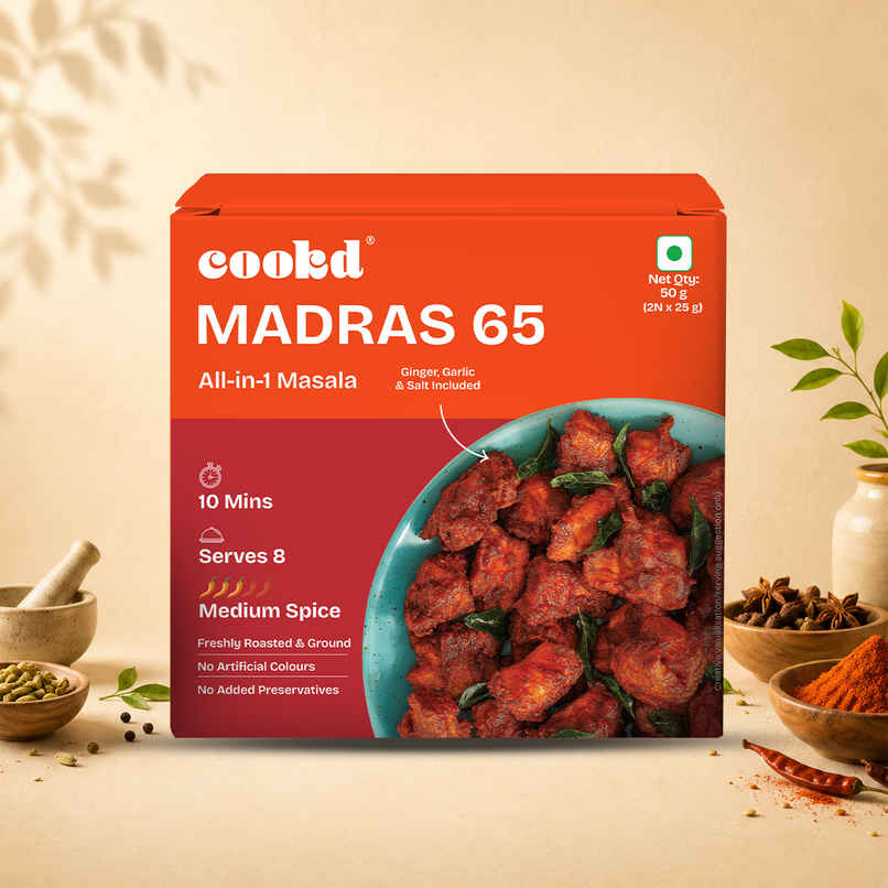 Cookd Madras Chicken 65 & Chicken Fry Masala Cookd Madras Chicken 65 & Chicken Fry Masala