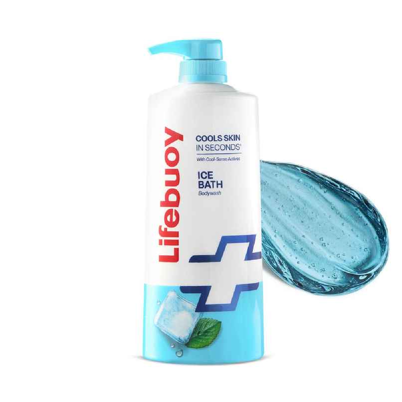 Lifebuoy Ice Bath Bodywash with Menthol and Cool Sense Actives| For Instant Heat Relief | 750ml Lifebuoy Ice Bath Bodywash with Menthol and Cool Sense Actives| For Instant Heat Relief | 750ml