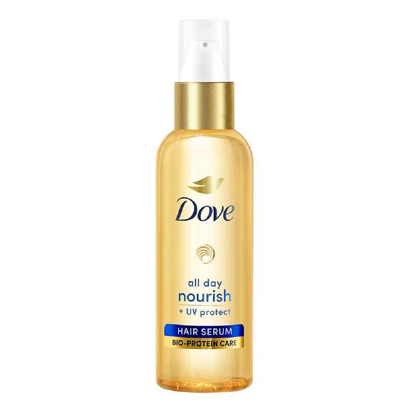 Dove  All Day Nourish + Uv Protect  Hair Serum For All Hair Types With Bio Protein Care