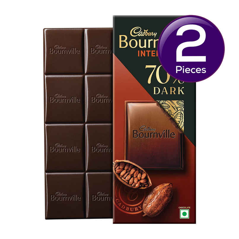 Cadbury Bournville Rich Cocoa 70% Dark Chocolate Bar Combo