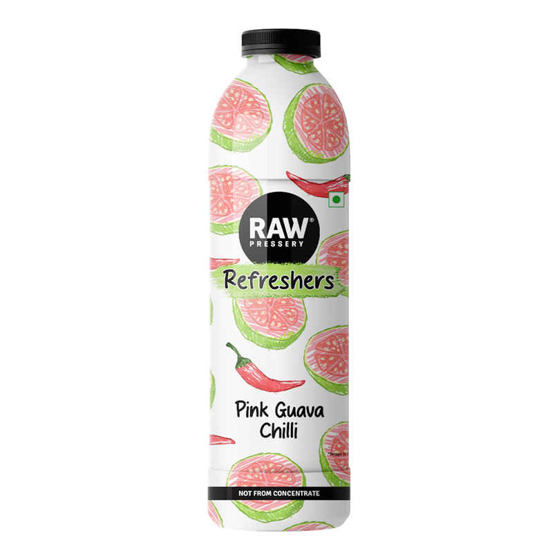 RAW Pressery Refreshers Pink Guava Chilli Juice  Fruit Juice  Not From Concentrate