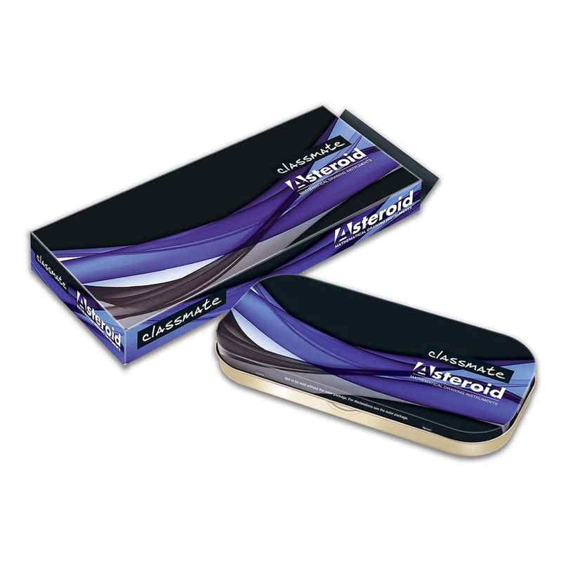 Classmate Asteroid Geometry Box|Foldable 30 cm scale included