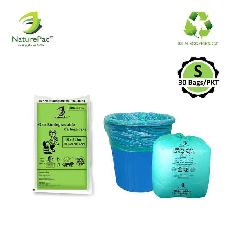 NaturePac Small | Green | Garbage Bag Roll 19X21 NaturePac Small | Green | Garbage Bag Roll 19X21