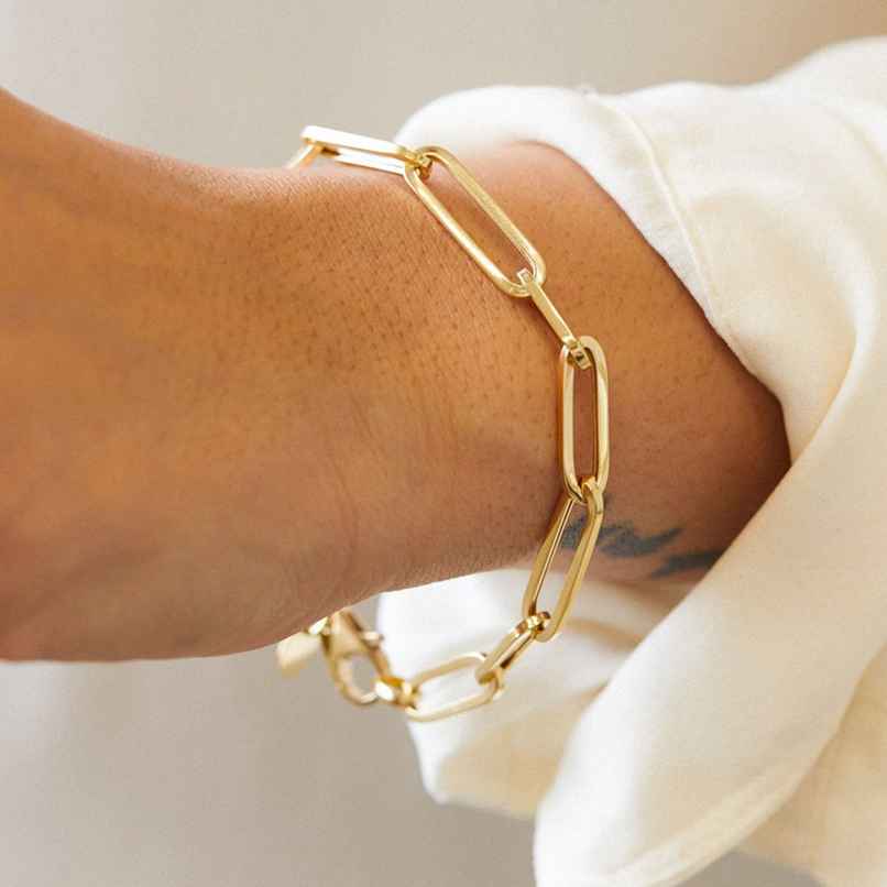 LabelShe Gold Plated Stainless Steel Rope Style Bracelet | LS-BNG-16205