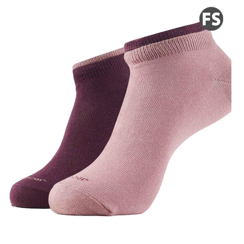 Jockey Women's Solid Cotton, Nylon and Elastane Low Show Socks | Assorted - Free Size