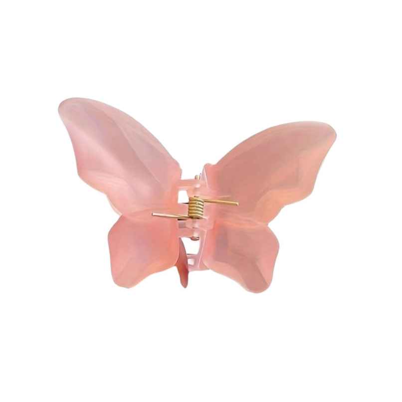 Chronex 2 Pcs Acrylic Frosted Butterfly Hair Claw Clips - Cute Butterfly Claw Hair Clips | Assorted