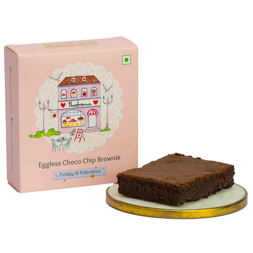 Theobroma Eggless Choco Chip Brownie | No Palm oil | No Preservatives
