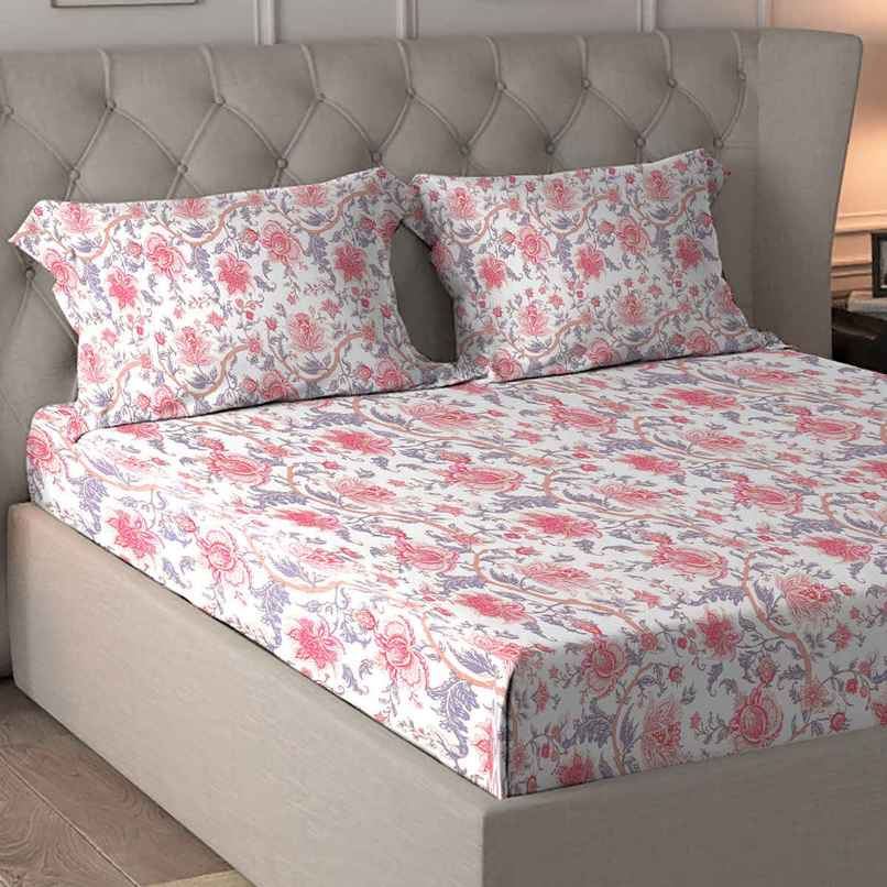 Home Elegance Asteria Microfiber Queen Size Bedsheet | Floral | Asteria| 100 in x 90 in Home Elegance Asteria Microfiber Queen Size Bedsheet | Floral | Asteria| 100 in x 90 in