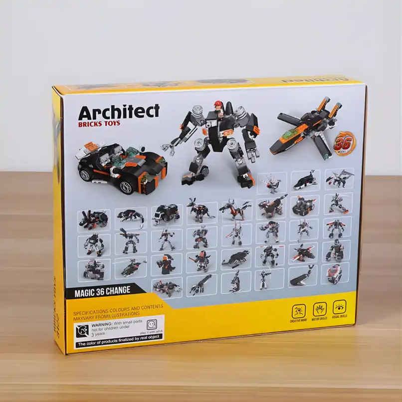 Fablue 36 in 1 Bugati Car Architect Building Blocks Toy Set for Kids
