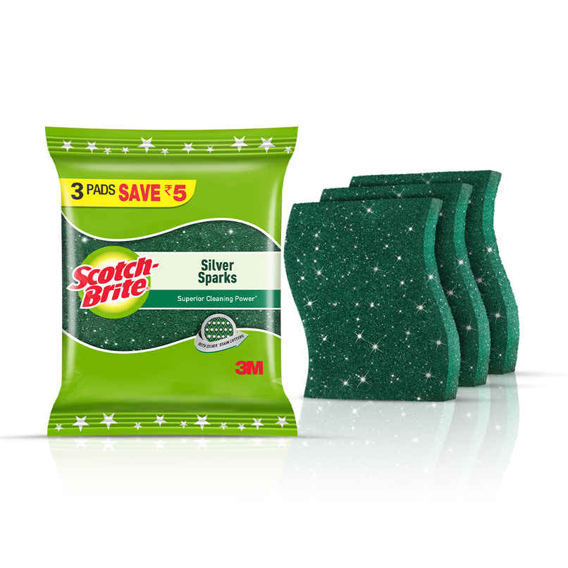 Scotch-Brite Silver Sparks 3s Pack (Pack of 3) Scotch-Brite Silver Sparks 3s Pack (Pack of 3)