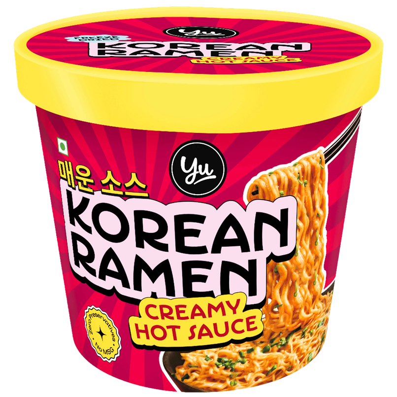 Yu Creamy Hot Sauce Korean Ramen Cup Noodles