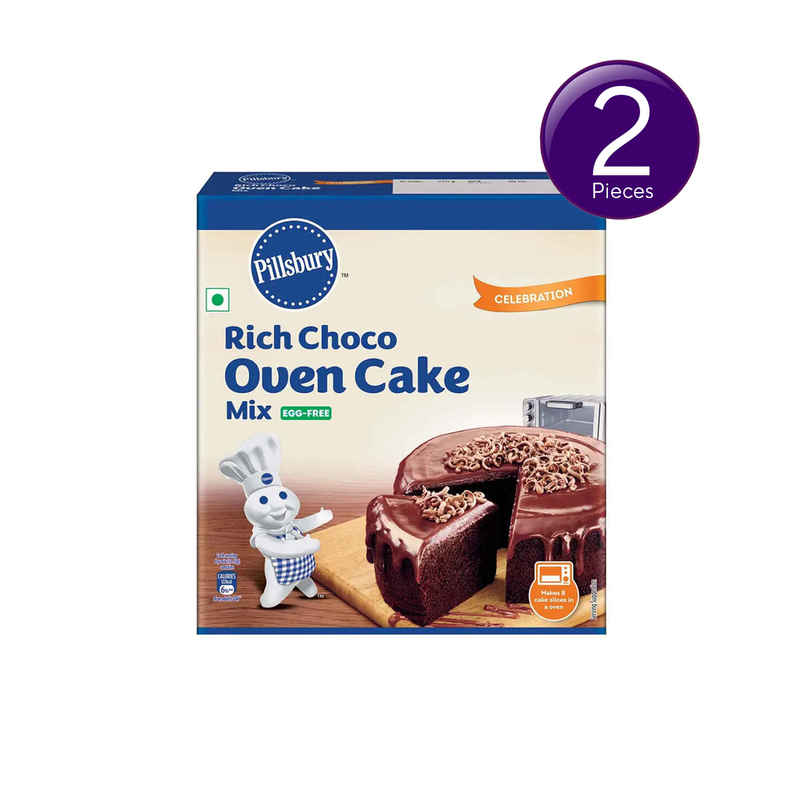 Pillsbury Rich Choco Oven Cake Mix Egg Free | Baking Essential| Combo