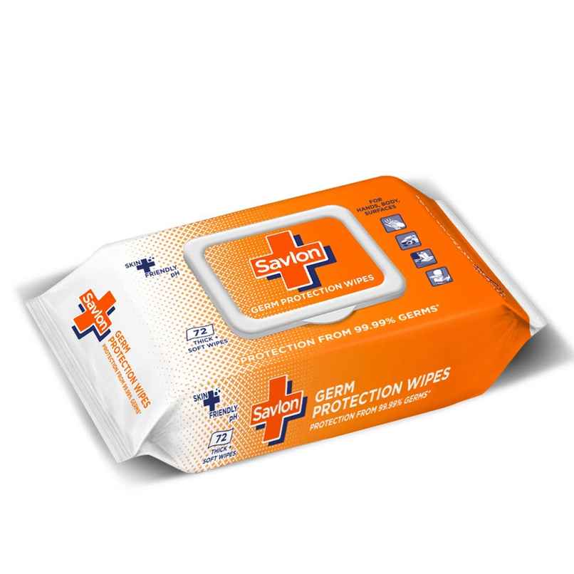 Savlon Wet Wipes| 99.99% Germ Protection | Fliptop| Skin & Surface | Value Pack