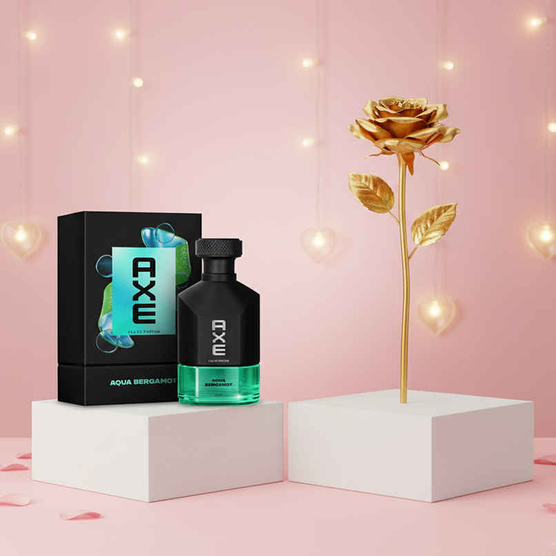 Axe Premium Luxury Perfumes Aqua Bergamot 12Hr Long Lasting Fragrance (100ml) & Perpetual Gold-Plated Artificial Rose (1pc) Combo Axe Premium Luxury Perfumes Aqua Bergamot 12Hr Long Lasting Fragrance (100ml) & Perpetual Gold-Plated Artificial Rose (1pc) Combo