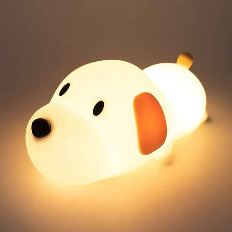 Hashwow Cute Puppy Night Lamp,Rechargeable Silicone Lamp For Kids' Room,Ideal Birthday Gift & Decor