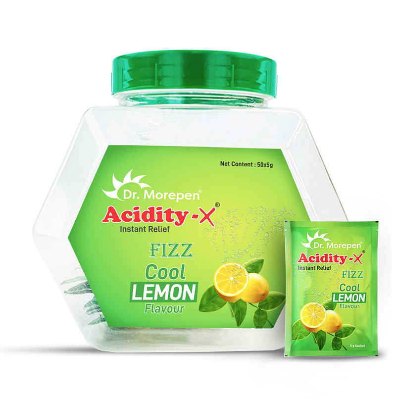 Dr. Morepen Acidity - X for Quick Relief From Acidity | Lemon