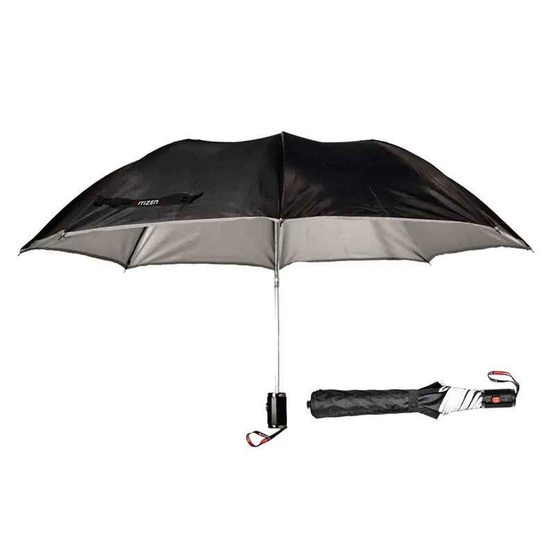 Citizen 3 Fold 23.5 Inch Black Auto Open Close Umbrella with Glass Handle Citizen 3 Fold 23.5 Inch Black Auto Open Close Umbrella with Glass Handle