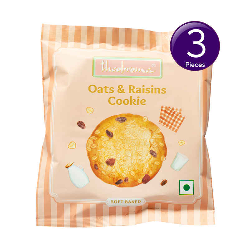 Theobroma Big Cookie Oats & Raisins Cookie | No Palm Oil | No Preservatives | Combo Theobroma Big Cookie Oats & Raisins Cookie | No Palm Oil | No Preservatives | Combo