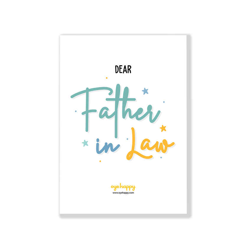Oye Happy Father-In-Law Card