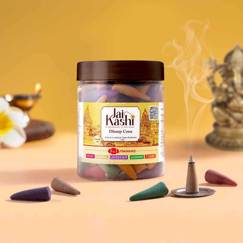 Jai Kashi Bambooless Dhoop Cone - Pack Of 120