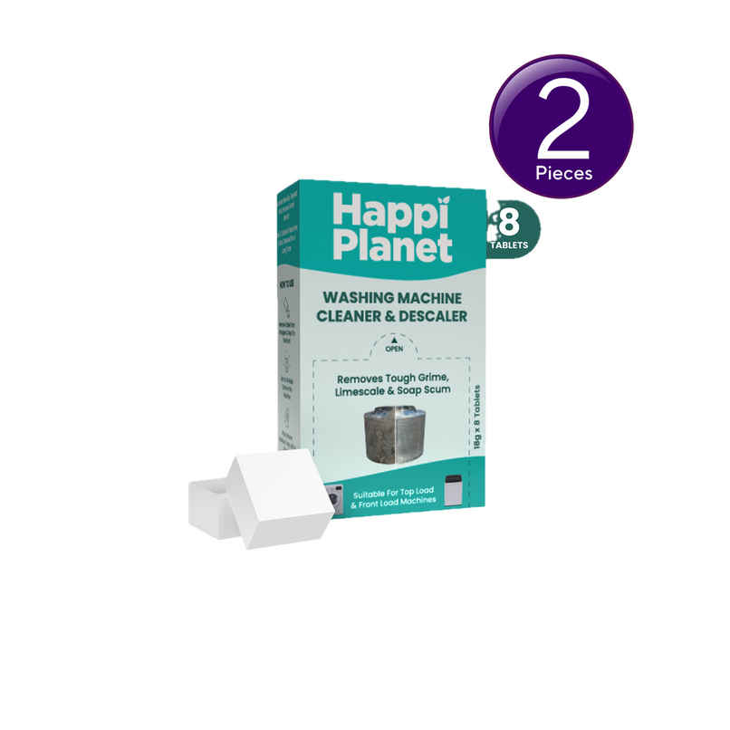 Happi Planet Washing Machine Cleaner & Descaler | Removes Grime, Limescale & Soap Scum Combo