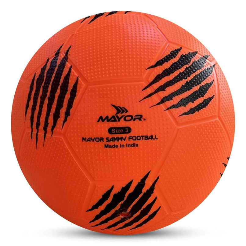 Mayor Sammy Soft Rubber Kids Football For Age Group Below 9 Years - Size- 3 (Pack Of 1, Orange) Mayor Sammy Soft Rubber Kids Football For Age Group Below 9 Years - Size- 3 (Pack Of 1, Orange)