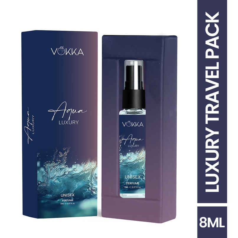 Vokka Pocket Perfume Aqua Unisex Long Lasting Aqua Woody Musky
