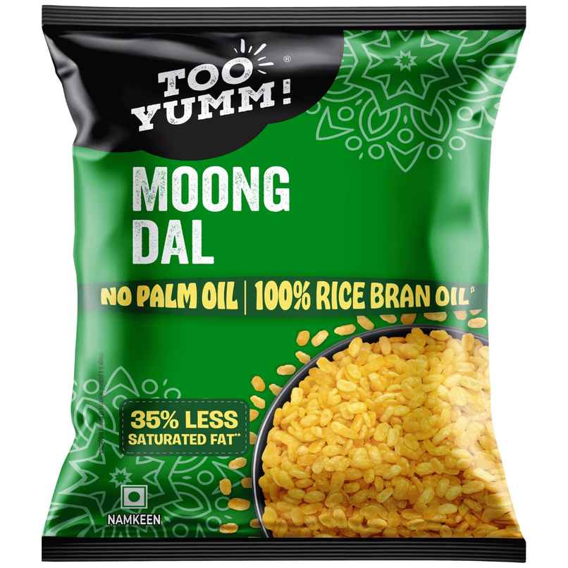 Too Yumm Moong Dal Namkeen, 35% Less Saturated Fats, No Palm Oil Healthy Munchies Too Yumm Moong Dal Namkeen, 35% Less Saturated Fats, No Palm Oil Healthy Munchies