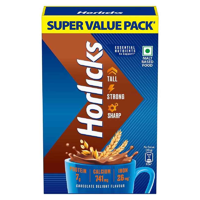Horlicks Chocolate Drink Mix | For 5+ years Kids