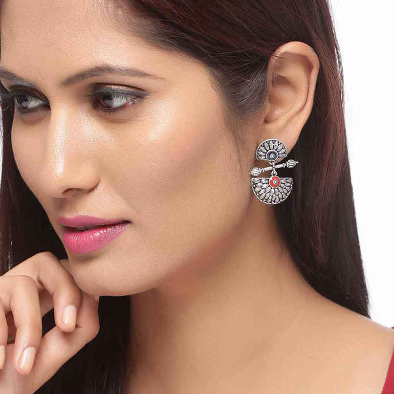 Voylla Mandala Lightly Embellished Drop Earrings Voylla Mandala Lightly Embellished Drop Earrings