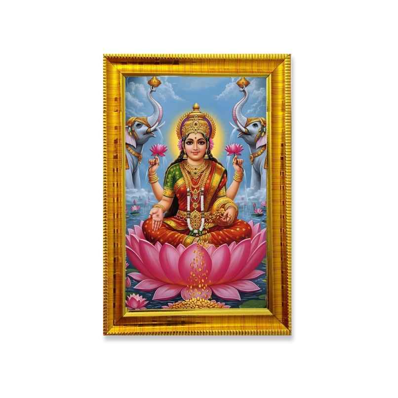 eCraftIndia Dhana Vaibhav Laxmi Devi Photo Frame | Wood | 4 x 6 inch | Ecraft eCraftIndia Dhana Vaibhav Laxmi Devi Photo Frame | Wood | 4 x 6 inch | Ecraft