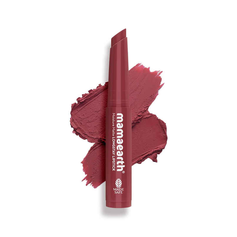 Mamaearth Moisture Matte Longstay Lipstick | 02 Plum Punch