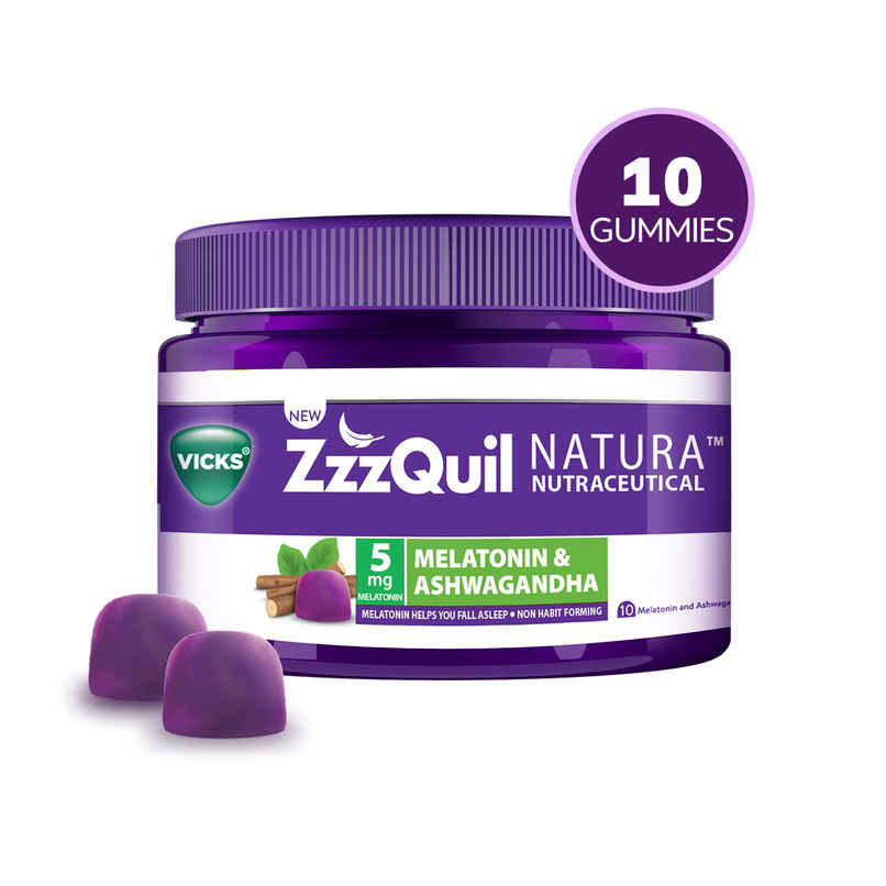 Vicks ZzzQuil Natura Sleep Gummies With Melatonin & Ashwagandha