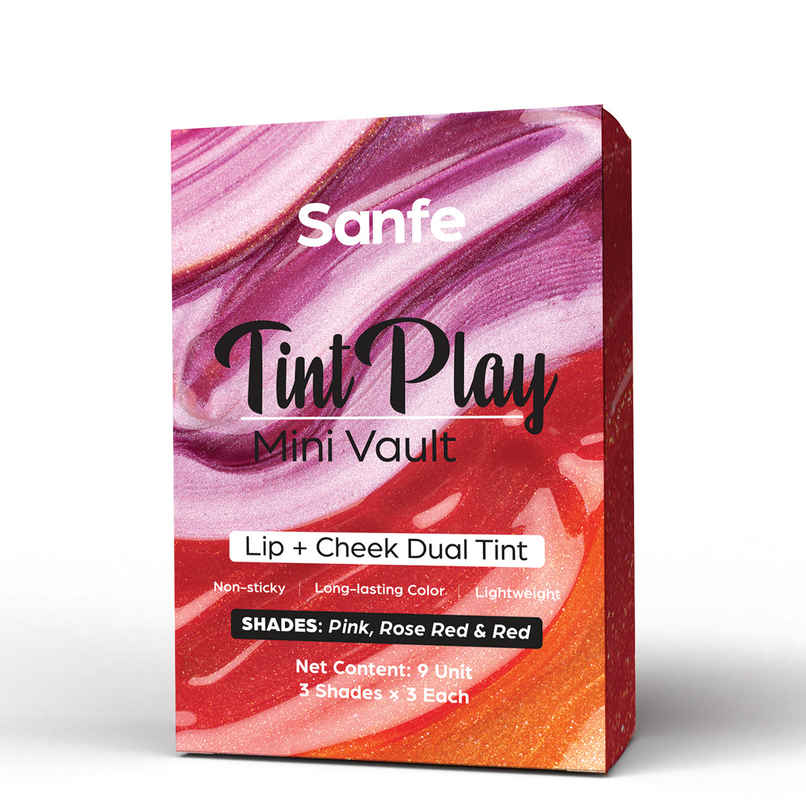 Sanfe Tint Play Mini Vault | Lip + Cheek Dual Tint | 3 Shades