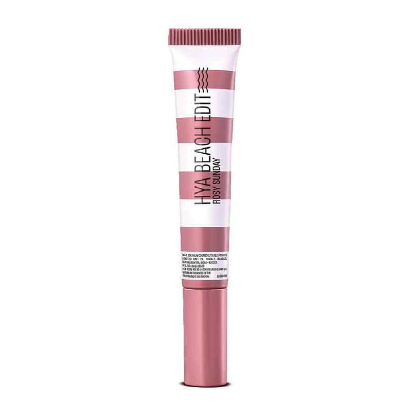 Lakme 9to5 Hya Beach Edit Lip Gloss Stain | 2 Rosy Sunday | Hydrating | Long Lasting | SPF 15