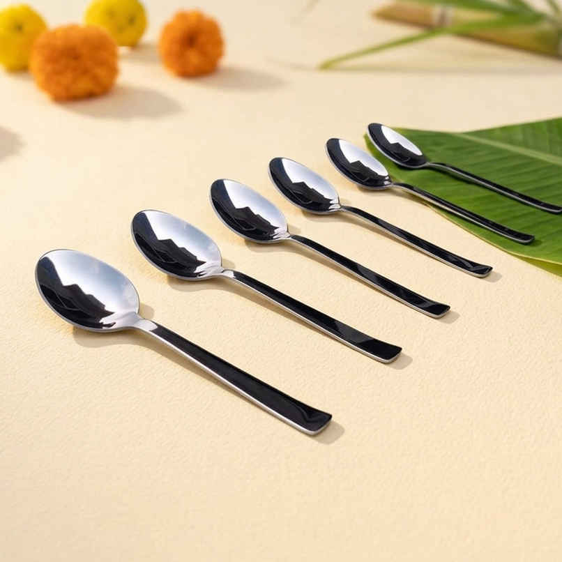 Stona Stainless Steel Spoon Set of 6 | Heavy