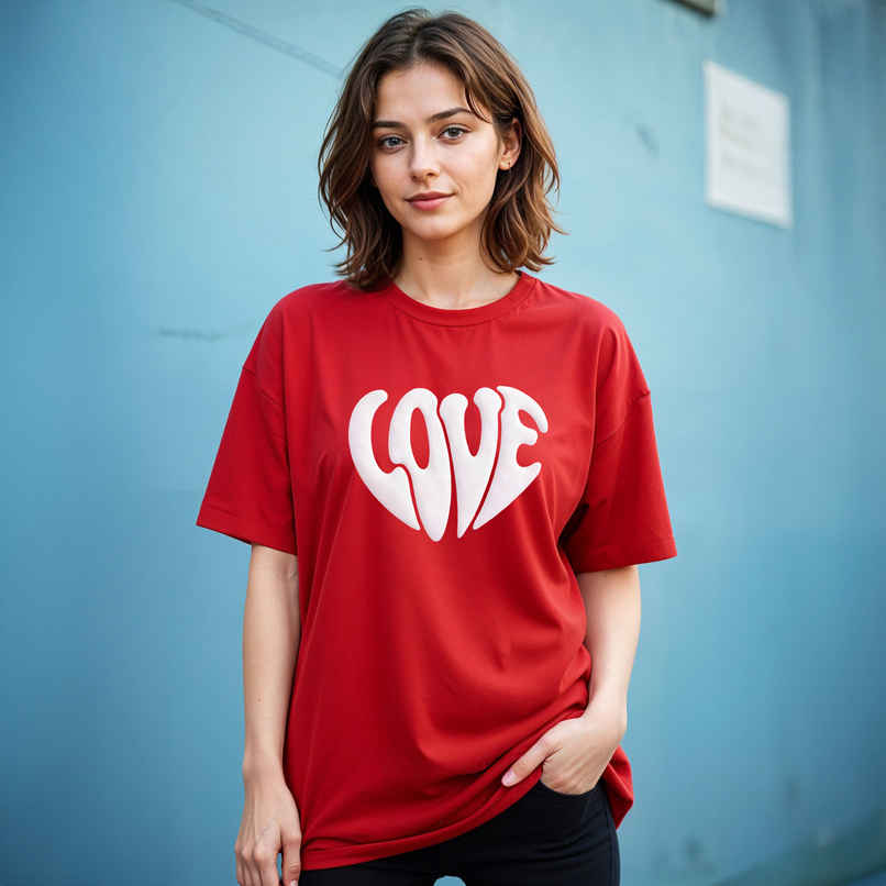 Smartees Valentines Women's Tshirt | Red | S