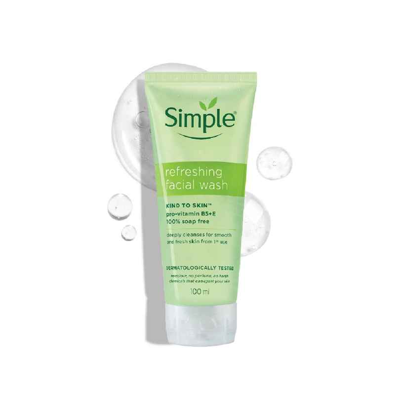 Simple Refreshing Face Wash | 100% Soap-Free | Perfect for Sensitive Skin